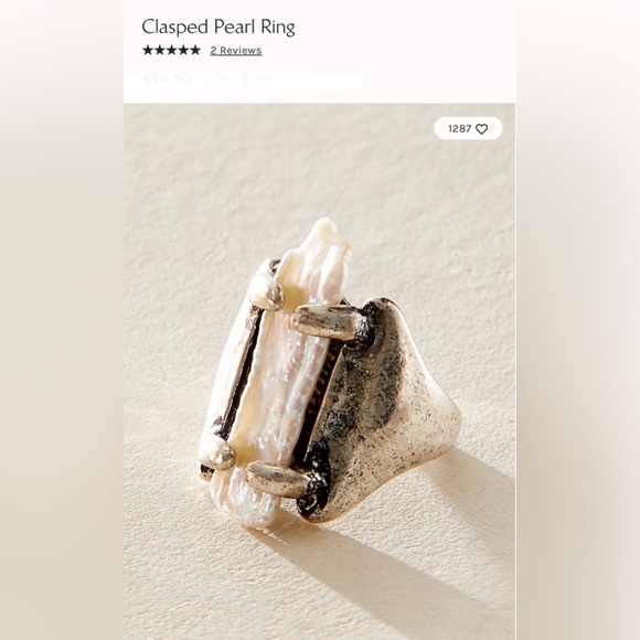 Free people Clasped Pearl Ring - Picture 13 of 16